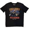 Men's Guns N Roses Skeleton 1987 Tour T-Shirt Black