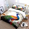 Colorful peacock and floral. Bedding sets Duvet cover sets Duvet covers Pillowcases(1 * Duvet Cover 2 * Pillowcases without duvet insert)