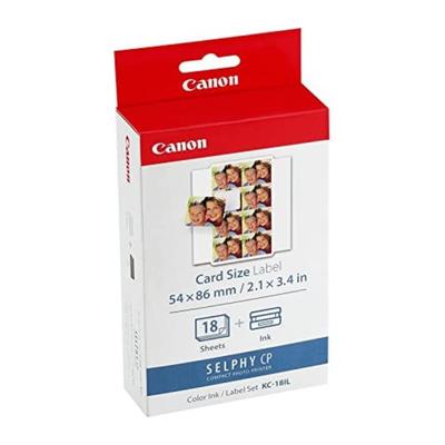 Canon Color Set KC-18IL Ink/Label [Used]