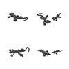 2Pcs Joke Fake House Lizard Funny Prank Novelty Life Like Fake Plastic Toy Trick