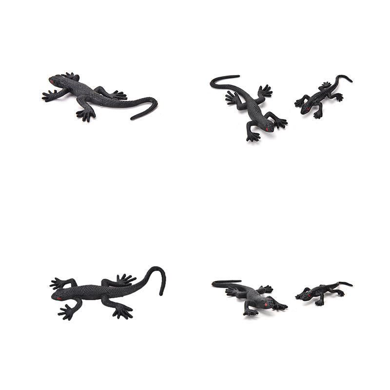 2Pcs Joke Fake House Lizard Funny Prank Novelty Life Like Fake Plastic Toy Trick