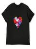 Flow Heart T-Shirt Valentinstag Kleidung Ästhetische Kleidung Lustige Kostüme unisex Trainingsshirt