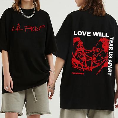 Lil Peep Love Will T Shirt Casual Loose Fashion Summer T-Shirts Unisex Men Women Harajuku O-Neck Short Sleeve Cotton Shirts