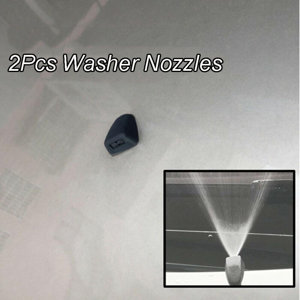Front Windshield Nozzle Wiper Nozzle Wiper Spray Washer Black