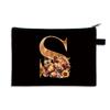 26 letter print size change bag Oxford cloth zipper storage bag Student portable pencil case