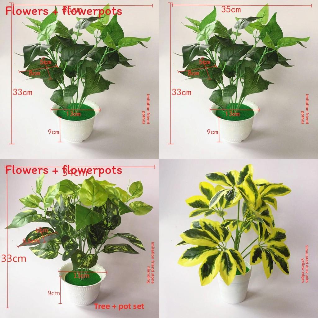 Pothos Evergreen Artificial Green Plant Pot With Realistic Foliage For Home Decor And Photography Props