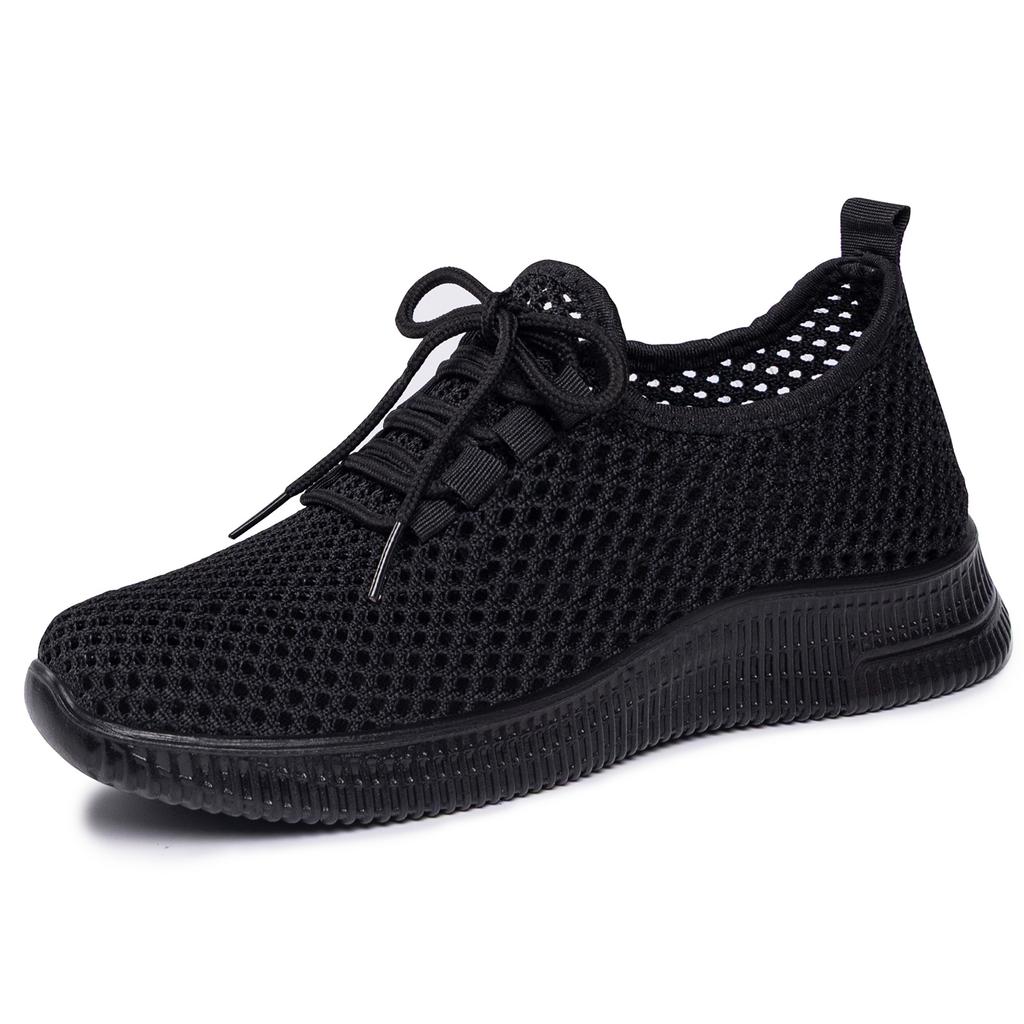 Women Shoes Summer Versatile Casual Shoes Mesh Cutout Breathable Sneakers Soft Sole Mom Shoes Casual daily Comfortable Lightweight Sneakers
