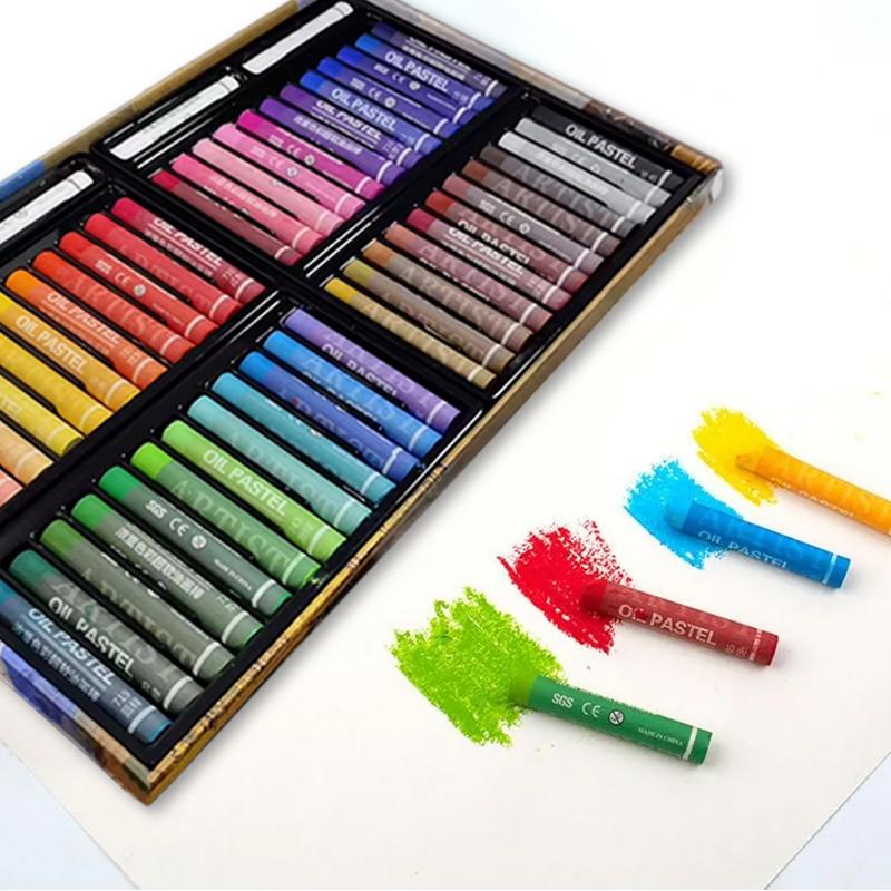 Artist Soft Oil Pastels Set Professional Painting Drawing Graffiti Art Crayons Washable Non-Toxic Art Supplies 48 Colors