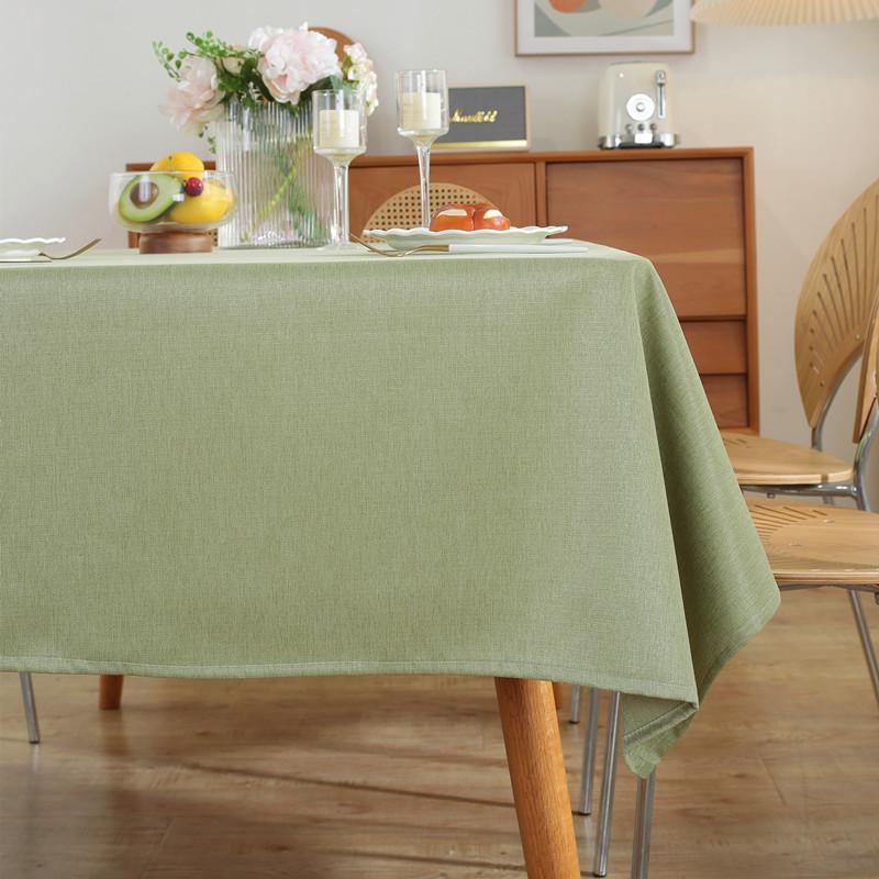 Modern Simple Polyester Vegan Style Rectangular Tablecloth Coffee Table Tablecloth Dining Table Cloth Anti-Splashing Water