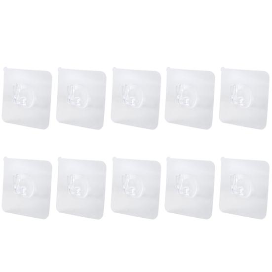 

Бесшовные компактные прозрачные шляпы для хранения одежды, вешалка для задней двери, крючок для задней двери, 10 шт./компл. прозрачный