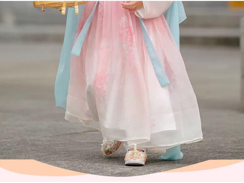 Chinese Style Fairy Hanfu Summer Ruqun: Little Girl's Ancient Tang Suit Princess Dress
