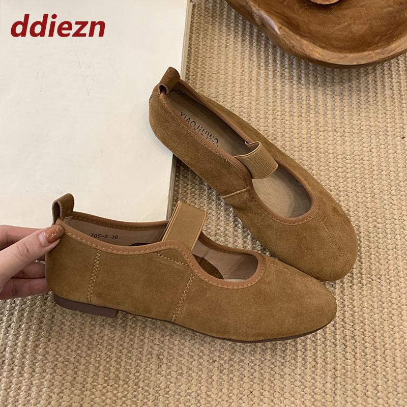 Fashion 2025 New Fashion Round Toe Women Mary Janes Flats Shoes Soft Female Slip On Footwear Shallow Ladies Flats With Shoes New