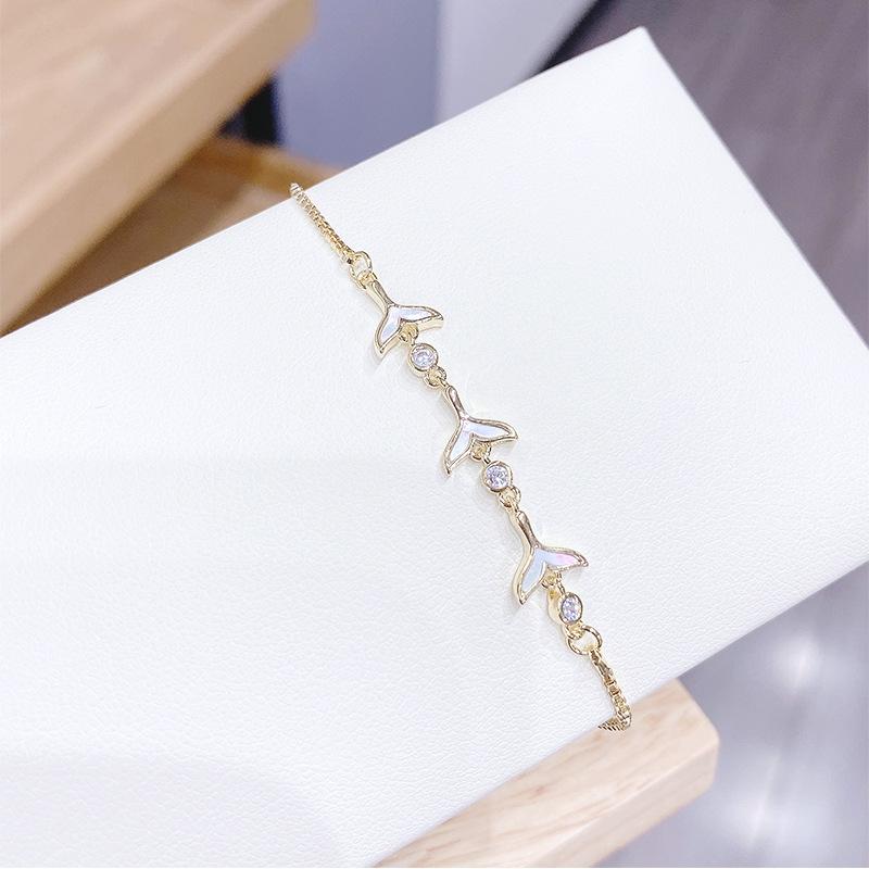 

Регулируемый выдвижной браслет, летние аксессуары, браслет в виде ракушки русалки, стильный женский браслет-цепочка, идеальный подарок на 2024 год