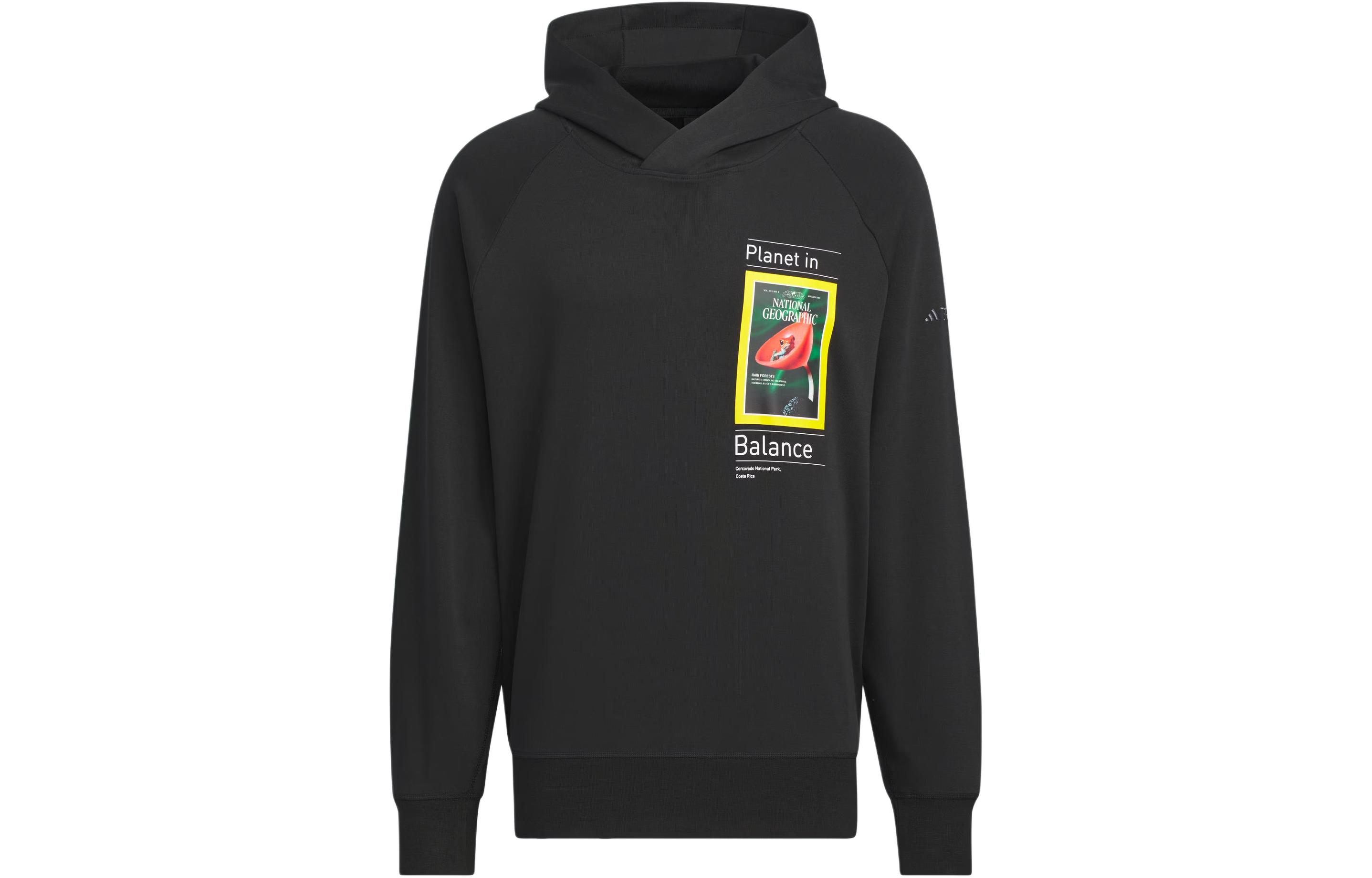 Adidas x NATIONAL GEOGRAPHIC Dwr Hoodie Sweatshirt Men s Black IS9524 M