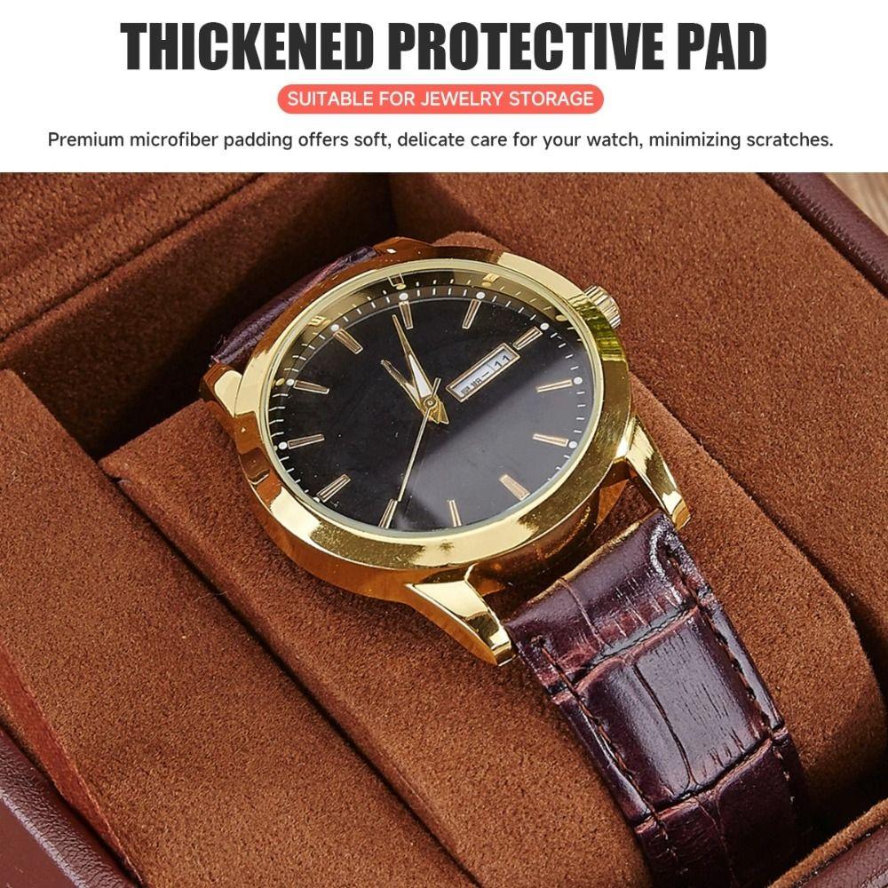 Portable Leather Watch Storage Box Wood 1 Watch Slot Watch Box Watch Collection Box Watch Collection