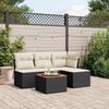 VidaXL Garden Lounge Set with Cushions 5 Pcs, Patio Sofas, Patio Furniture Set, Outdoor Furniture, Black 3255923