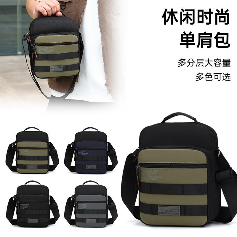 

Shoulder bag Men s bag Multi-compartment messenger bag Business leisure backpack Light and durable Men s backpack Going out travel bag зелёный