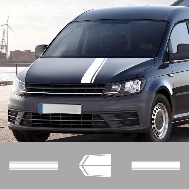 Car Hood Stickers For Volkswagen VW Caddy MK1 MK2 MK3 MK4 4 3 2 Maxi Kombi Camper Van Cover Engine Vinyl Decals Accessories
