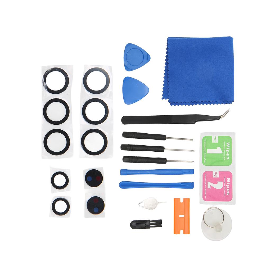 Rear Back Camera Lens Glass Replacement with Preinstalled Adhesive Repair Tools for Samsung Galaxy S22 Ultra 5G