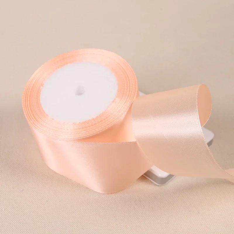 25Yards/Roll 6mm-50mm Ribbons DIY Bow Crafts Polyester Satin Ribbons Christmas Home Decor Accessories Tape Wedding Gift Wrapping