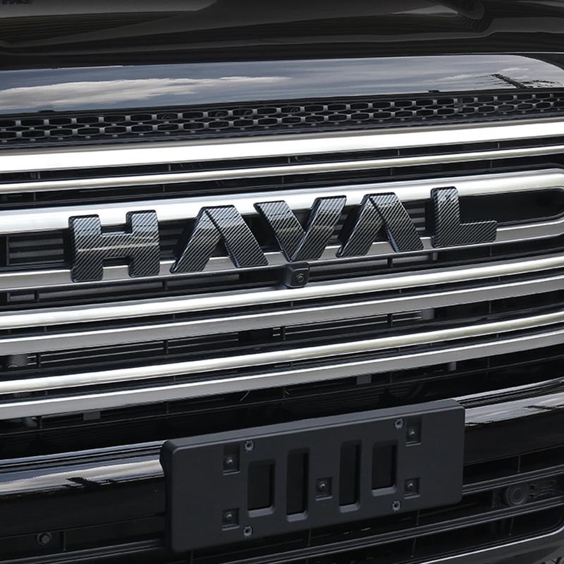 For Great Wall Haval H9 2th 2024 2025 3D ABS Sticker Car Front Emblem Badge Decals Black Badge Logo Emblem Cover Car-Styling