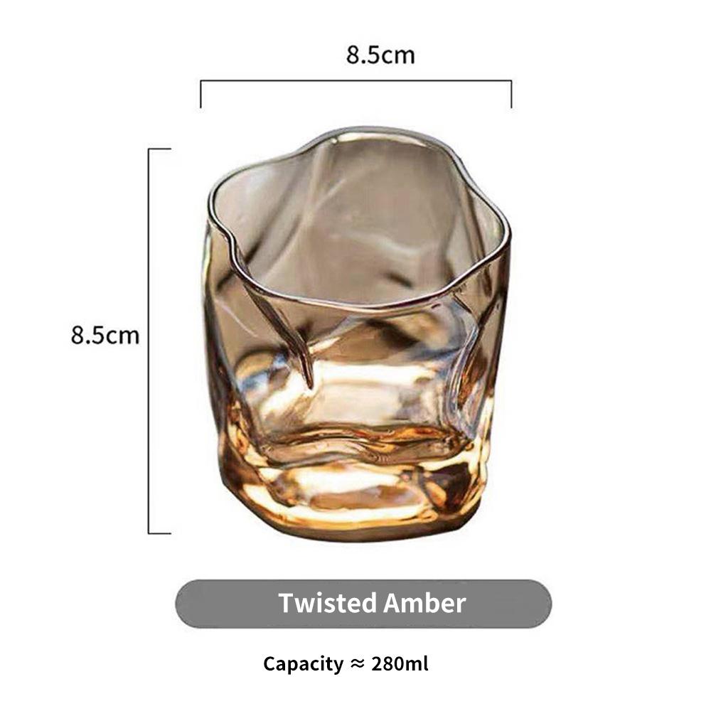 Whiskygläser im japanischen Stil, Kreatives unregelmäßiges Design, Kunstglas, Goldrand, Whisky-Bier-Tumbler, Chivas Brandy-Snifter-Glas