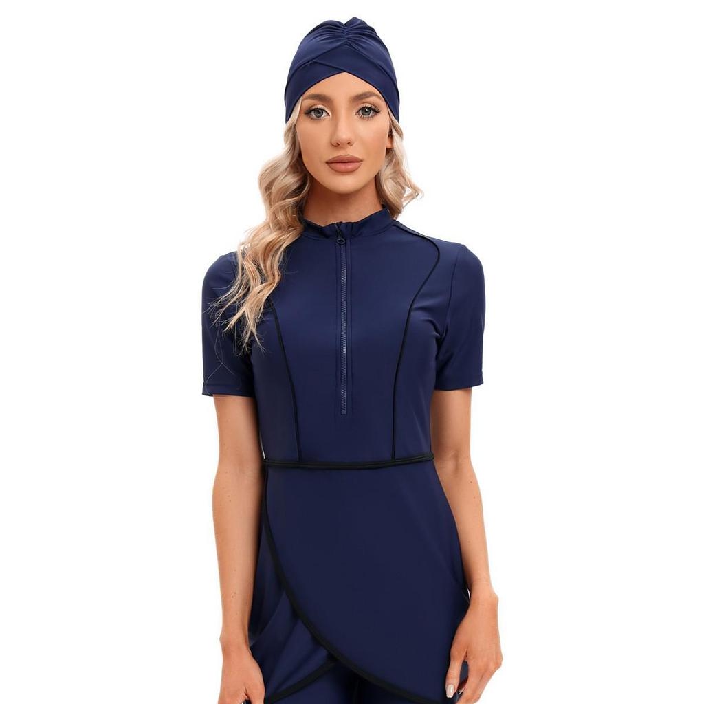 2023 Dames Zwempak Burkini met Korte Mouwen Conservatief