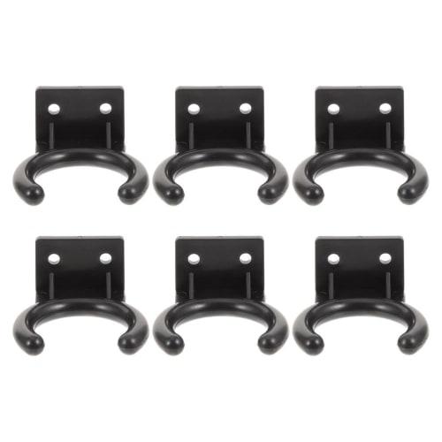 

TOYANDONA Microphone Wall Hanger Set of 6, for Microphone Stands, Wireless Microphones, Hanging Hooks, and Clips, for Home, Hotel, and Karaoke Use, Bl