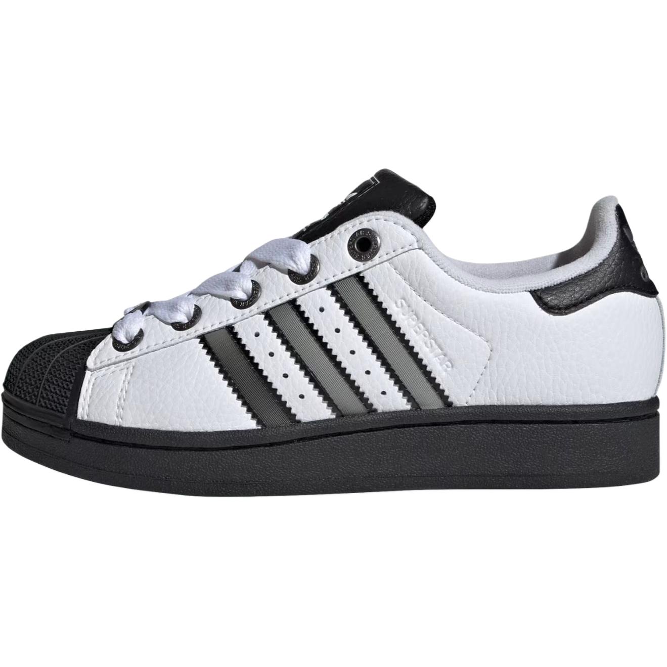 Adidas Originals Superstar 2 Low top Kids  Skateboarding Shoes White Unisex JQ0313 38.5