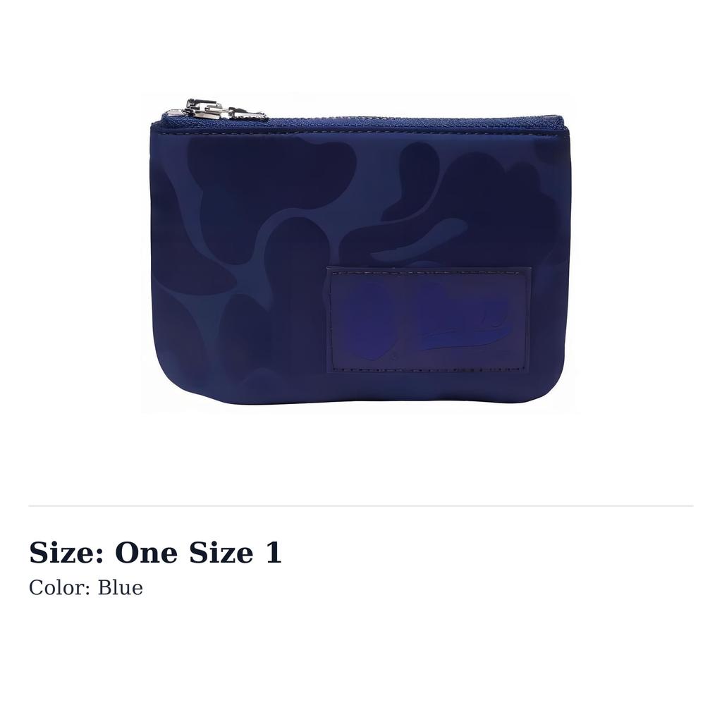 A BATHING APE Bape Nylon Wallet Regular Men's Blue/Black/White 1J70190001