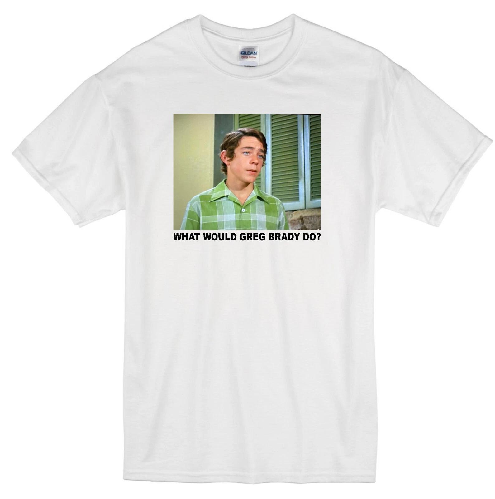 GREG BRADY WWD? BARRY WILLIAMS BRADY BUNCH SON TV FAMILY SITCOM WHITE T-shirt 3XL