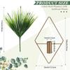 4 Pieces Bronze Wall Decor Hanging Planters with Artificial Aquatic Plants Metal Hanging Vase Indoor Plants Holder Modern Boho