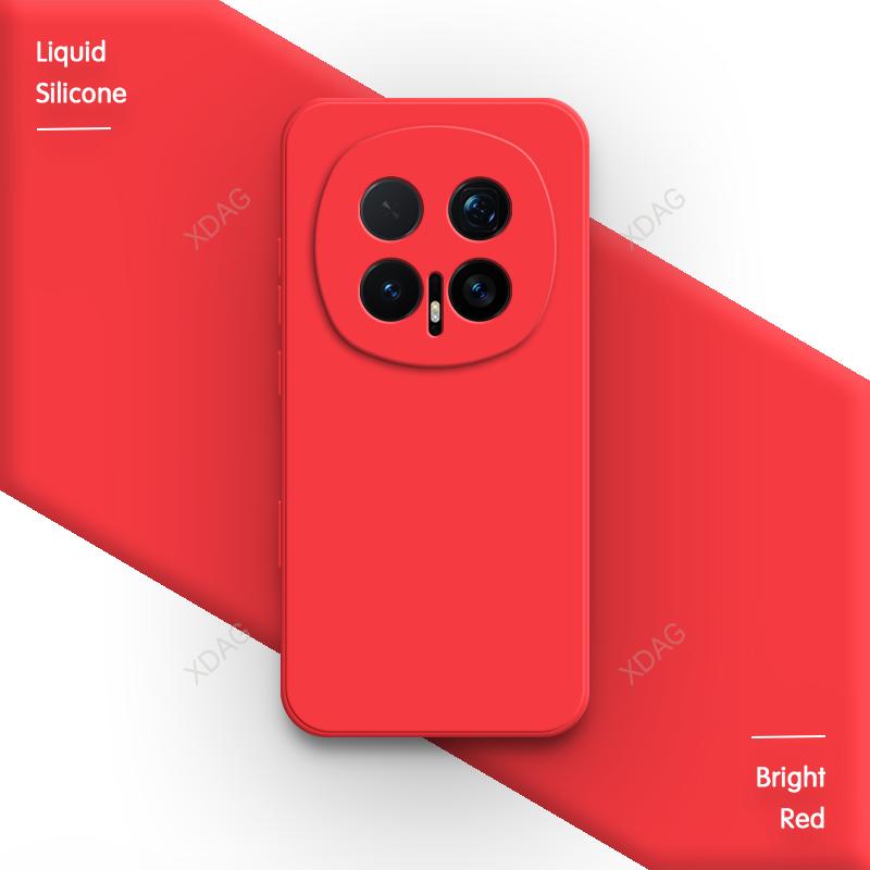 Original Liquid Silicone Soft Phone Case for Honor Magic8 Magic 8 Pro 8Pro 5G Funda Lens Protection Internal Flocking Back Cover