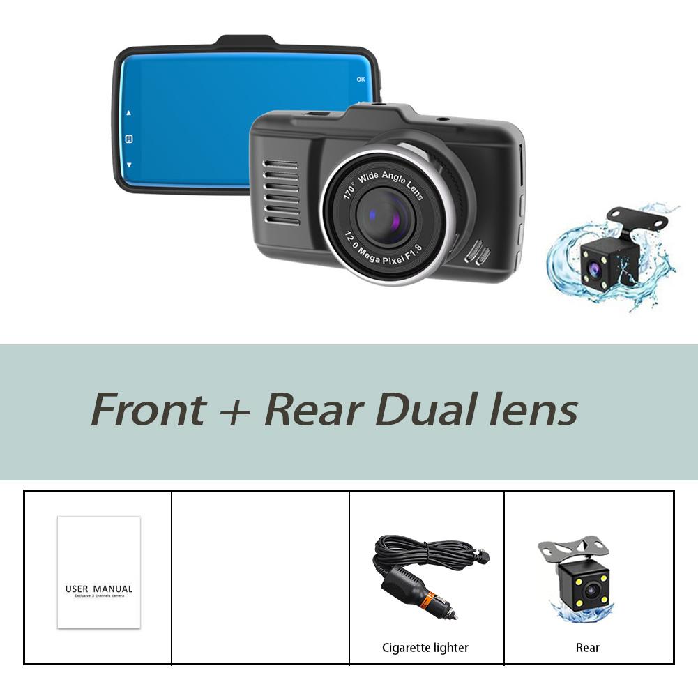 Dual Lens Hidden Dashcam Car Camera HD 1080P Night  Vision Recording Auto DVR Loop Dash Recorder Vehicle Accessories