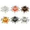 10pcs 16mm Metal Lotus Flower Beads Caps Loose Spacer End Beads Cap For Jewelry Making DIY Crafts Earrings Necklace Accessories
