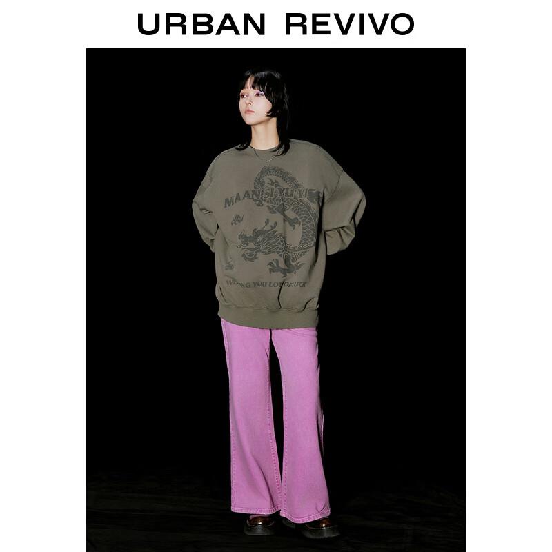 

UR Women s Dragon Year Print Loose Sweatshirt S (XS-S)