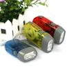 Portable Hand Pressing LED Night Flashlight Self-Powered Dynamo Crank Power Wind Up Manual Power Generation For Camping Riding