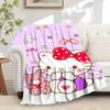 1pc Hello Kitty Cute cartoon pink bow heart-shaped home decoration blanket, soft and comfortable, machine washable, suitable for all ages, a
