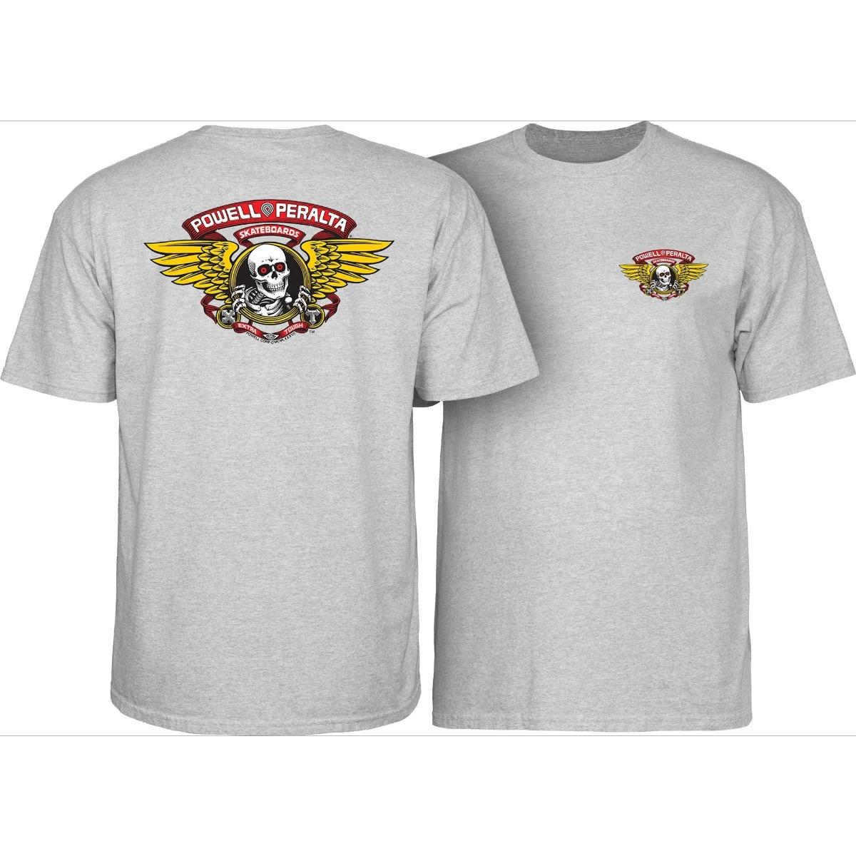 

Hot Powell Peralta Winged Ripper Graphic Print T-shirt Men Women Cotton Short Sleeve Brand Retro Streetwear Hip Hop Harajuku Fashion Summer New Tee XXXL чорний