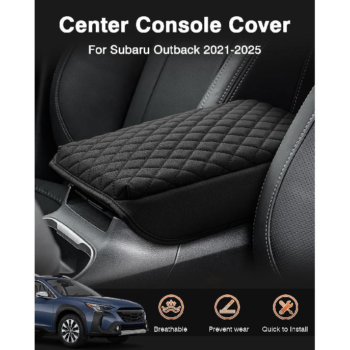 Shademax Center Console Cover For Subaru Outback -2025 2026 Accessories Armrest Cover Cushion Pad For Subaru Outback Wilderness/Base/Premium/Onyx