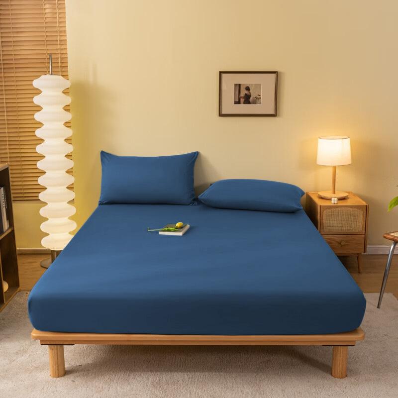 

Single Bed Fitted Sheet Ultra Soft Comfortable Bed Cover Deep Pocket Bed Sheet Dustproof Sofa Cover Mattress Protector 1pc-80x200x30cm