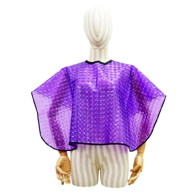 Hair Dyeing Cape Hair Cutting Collar For Home Salon Use Soft Hook And Loop Fabric Stays In Place