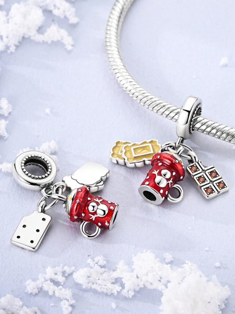 Charms Plata Copper Colors Ice Car Shaved Ice Machine Beads Charm Pendant For Original Bracelet For Women Diy Jewelry Love Gift