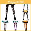 Halloween Kostuum Accessoires Over de Knie Sokken Met Vleermuisprint Voor Dames