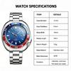Business Mens Analog Watches Wateproof Diving Watch Luminous Dial Steel Band Daily Calendar Quartz Watch