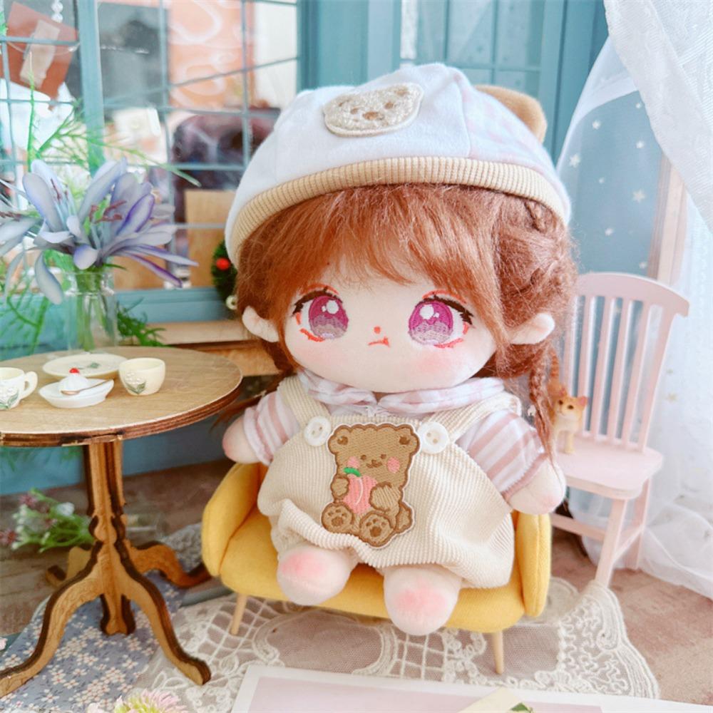 Strap Pants Cotton Doll Suit Dress Up Plush Dolls Clothes Cotton Doll Clothes Set Children's Gift