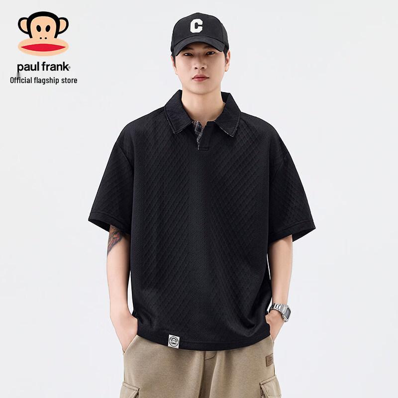 

Paul Frank Men s Waffle Knit Short Sleeve Polo Shirt 5XL