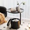 Storage Coffee Table Creative Covered Small Round Table Living Room Small Round Table Storage Rack Bedroom Bedside Table