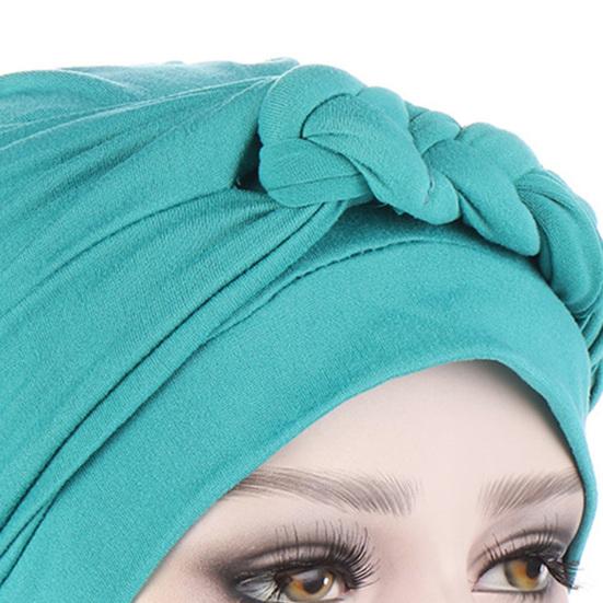 Kopfschal Unifarbe Zopf Kopfschmuck Schirmmütze Turban Kappe Partyzubehör