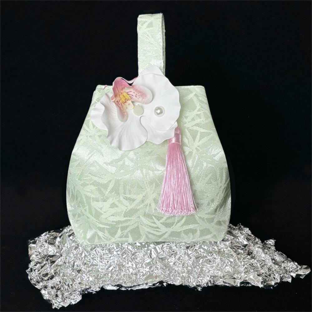 Temperament Chinese Style Handbag Orchid Flower Wedding Candy Bag  Cheongsam Accessories